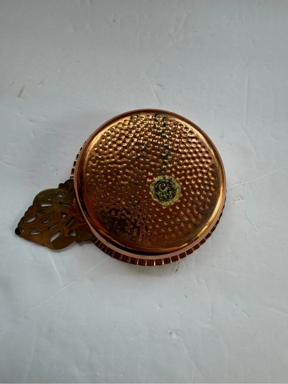 Hammered Copper Ashtray/trinket Dish